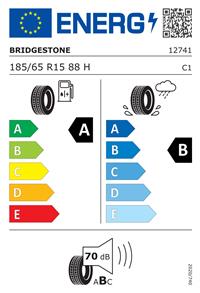 Efficiency label - BRIDGESTONE, ECOPIA EP150 185/65 R15