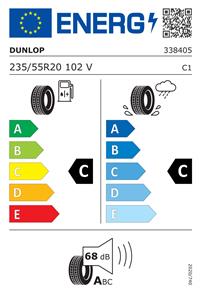 Efficiency label - DUNLOP, SP SPORT MAXX 050 235/55R20